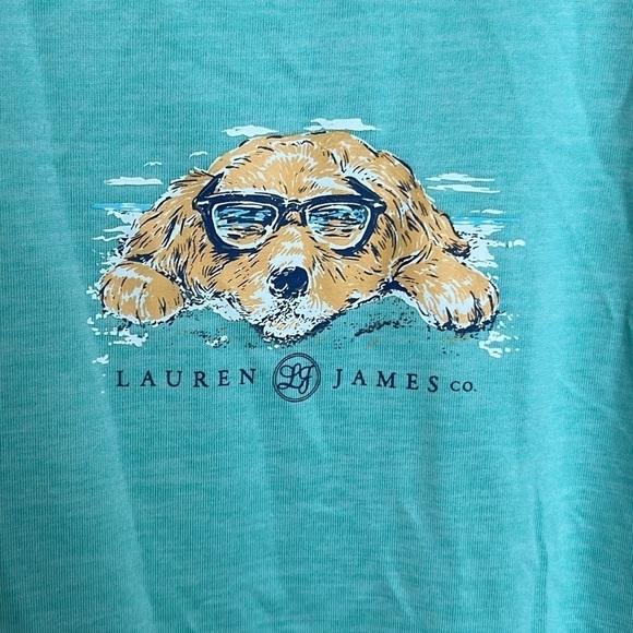 LJ by Lauren James Long Sleeve Sun Shirt with Dog - Picture 3 of 9